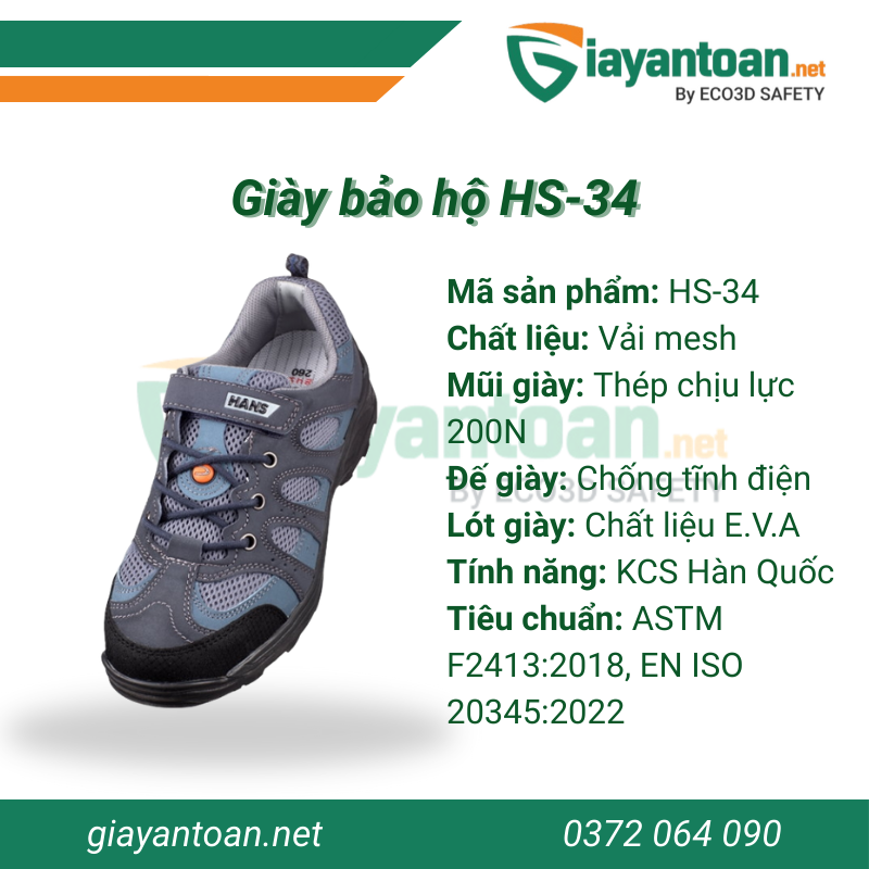 Giày bảo hộ Hans HS-34