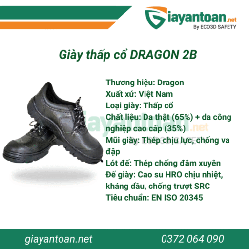 Giày bảo hộ thấp cổ Dragon 2B