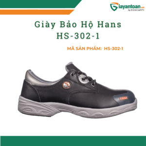 Giày bảo hộ Hans HS-302-1 mũi thép chống trượt an toàn lao động