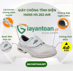 giày chống tĩnh điện Hans HS-202 AIR