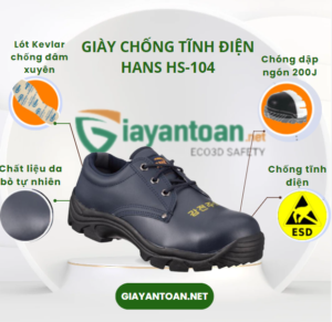 Giày chống tĩnh điện HANS HS-104