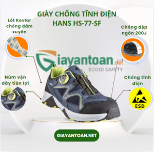 Giày chống tĩnh điện Hans HS-77-SF