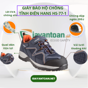 Giày bảo hộ chống tĩnh điện Hans HS-77-1