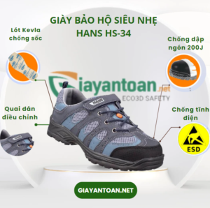 Giày bảo hộ siêu nhẹ Hans HS-34