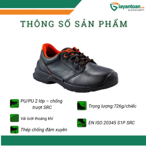 Thông số kỹ thuật giày bảo hộ King KWS200-C
