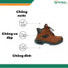 Tính năng nổi bật của giày bảo hộ cao cổ OTTER OWT993KW như chống trượt, chống va đập