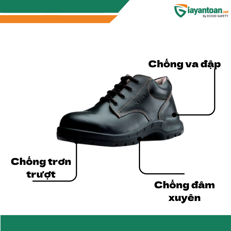 Tính năng giày cao cổ Kings KWS701 chống trượt chống va đập