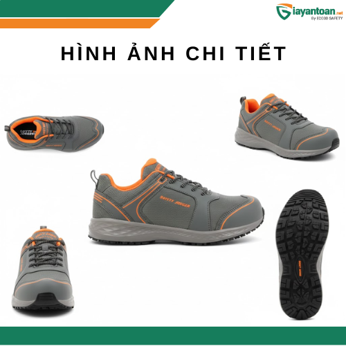 Hình ảnh chi tiết giày bảo hộ Safety Jogger Balto với chất liệu bền chắc, hoàn thiện tỉ mỉ