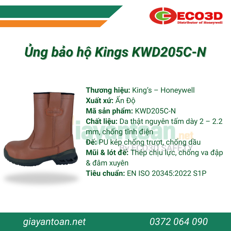 Ủng bảo hộ Kings KWD205C-N