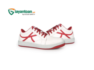 Giày bảo hộ King Power I882-W trắng đỏ kiểu dáng sneaker thể thao