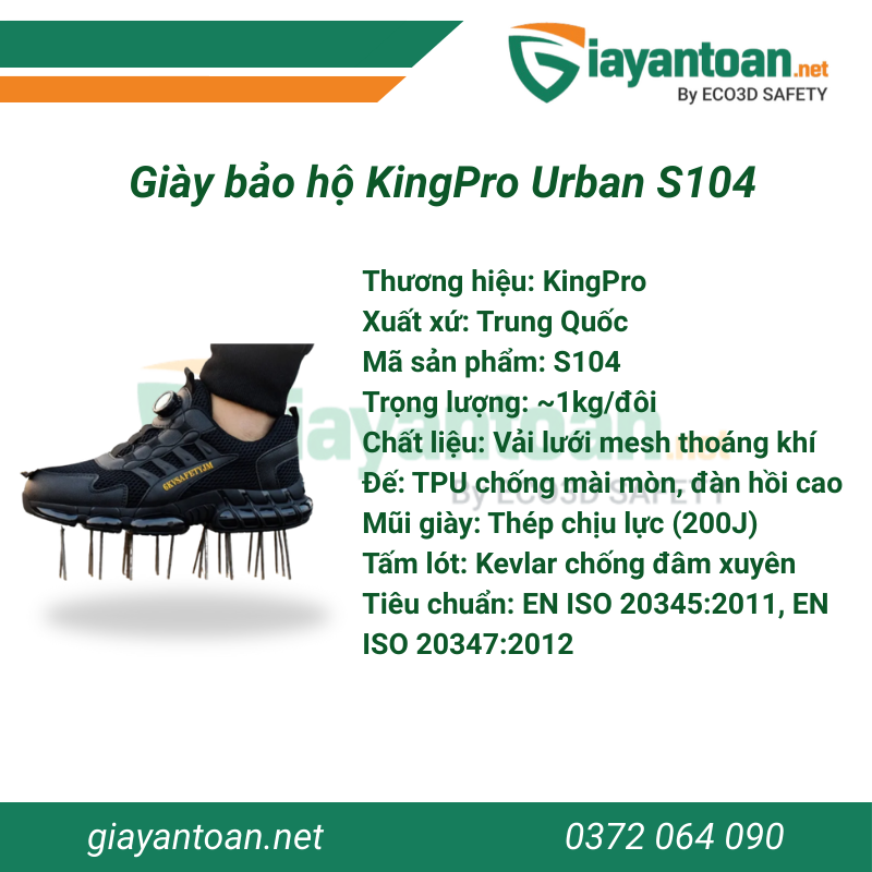 Giày bảo hộ KingPro Urban S104