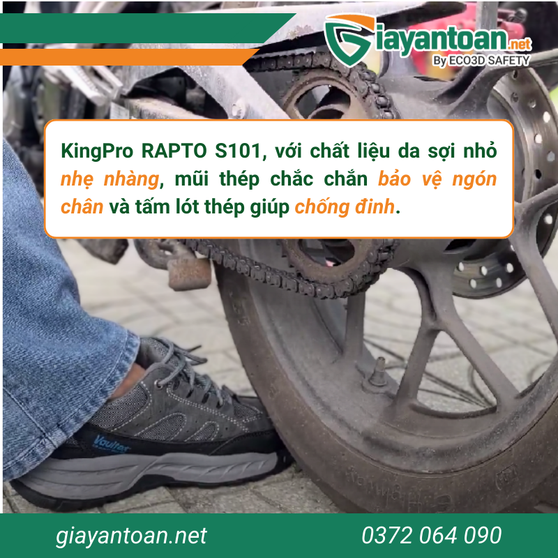 Giày bảo hộ lao động KingPro RAPTO S101 chính hãng