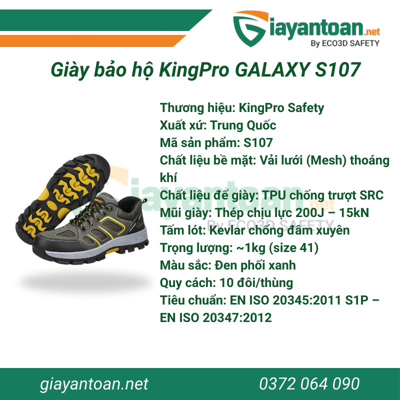 Giày bảo hộ KingPro GALAXY S107
