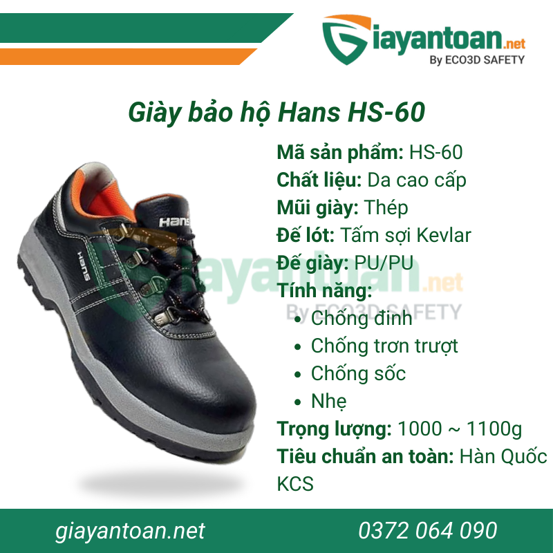 Giày bảo hộ Hans HS-60