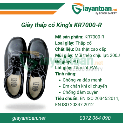 Giày thấp cổ King's KR7000-R
