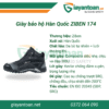 Giày bảo hộ Ziben 174 chính hãng – sản phẩm cao cấp Hàn Quốc đạt chuẩn châu Âu.