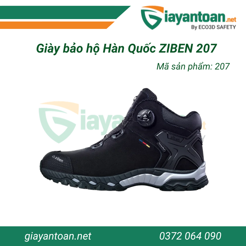 Giới thiệu Giày bảo hộ Ziben 207