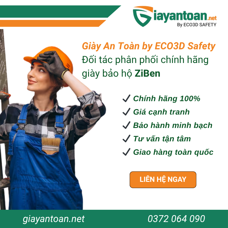 Giày An Toàn thương hiệu phân phối chính hãng giày bảo hộ Ziben