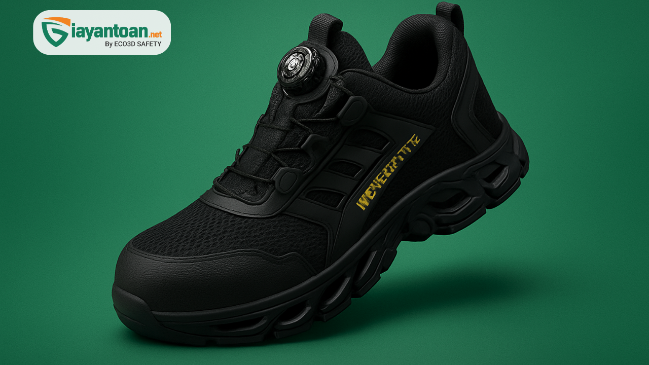 Giày bảo hộ mesh KingPro Urban S104 – mẫu giày bảo hộ hiện đại, thoáng khí và bám sàn cực tốt, lý tưởng cho công nhân kho, logistics và kỹ thuật viên di chuyển nhiều.