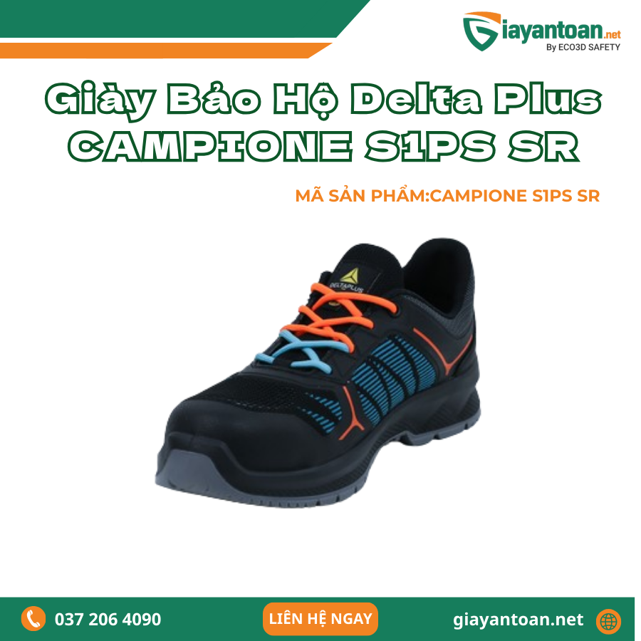 Giày Bảo Hộ Delta Plus CAMPIONE S1PS SR