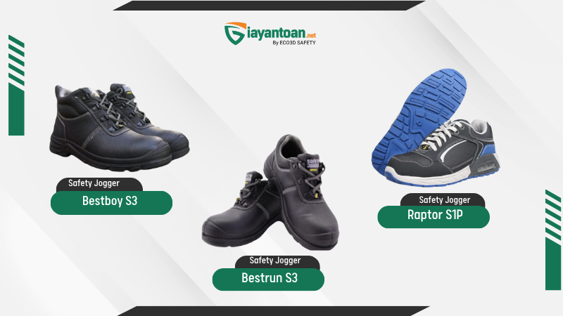 Top 3 mẫu giày bảo hộ Jogger chống trượt được ưa chuộng năm 2025