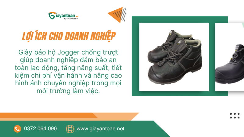 Lợi ích khi doanh nghiệp chọn giày bảo hộ Jogger chống trượt