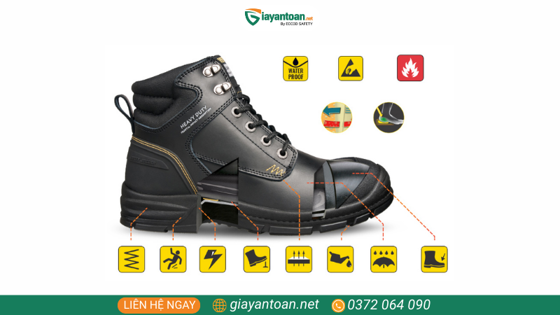 Cấu Tạo Kỹ Thuật Của Giày Bảo Hộ Chịu Nhiệt