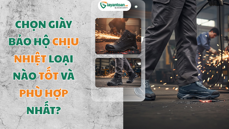 Chọn giày bảo hộ chịu nhiệt loại nào tốt nhất và phù hợp nhất?
