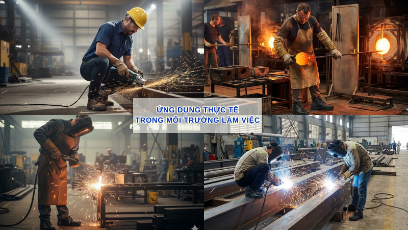 Ứng Dụng Thực Tế Của Giày Bảo Hộ Chịu Nhiệt