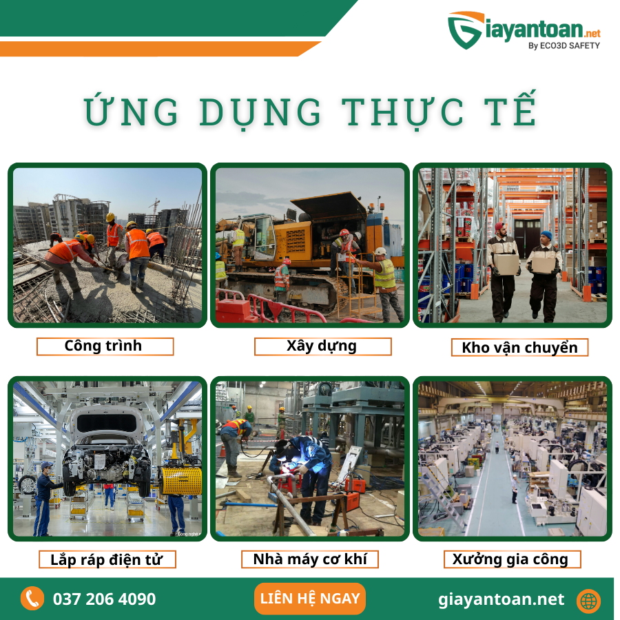 Ứng dụng thực tế của Giày Bảo Hộ Delta Plus SAGA2 S3S SR