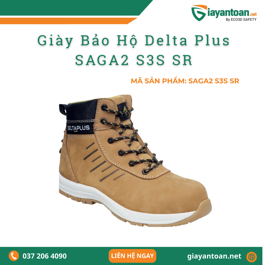 Giày Bảo Hộ Delta Plus SAGA2 S3S SR