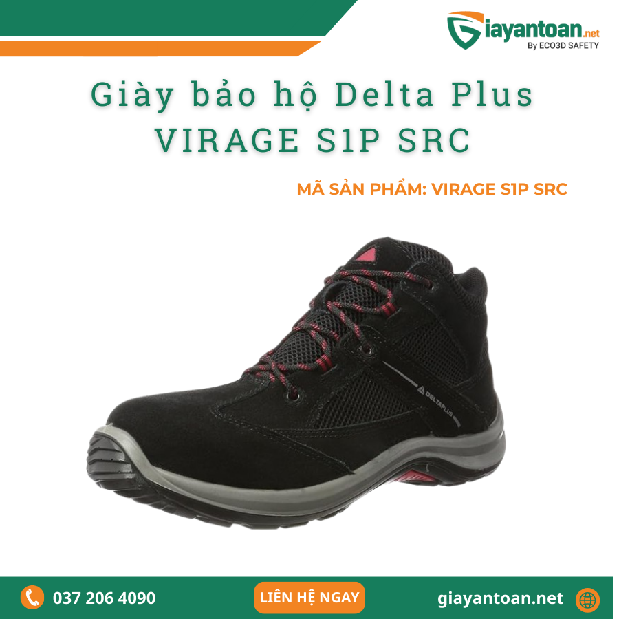 Giày Bảo Hộ Delta Plus VIRAGE S1P SRC