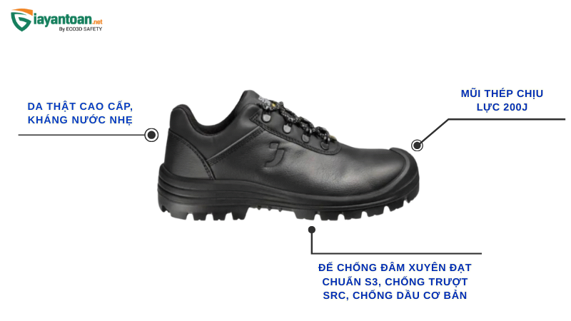 Giày bảo hộ kháng nước jogger CONSTRUBOY EW S3 LOW