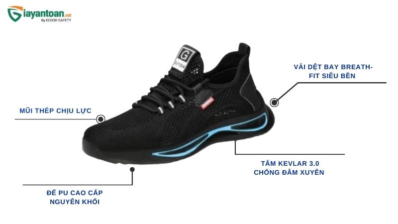 Giày bảo hộ Kingpro SPICA S110 siêu nhẹ chính hãng