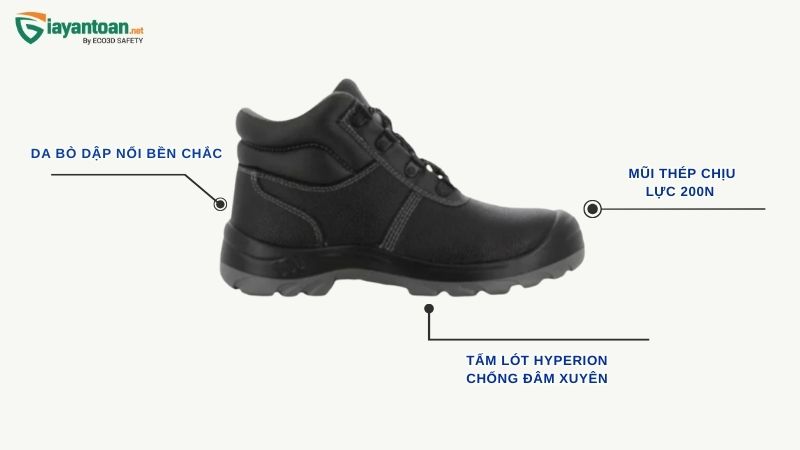 Giày bảo hộ lao động KingPro S108 BestGuard chống đinh an toàn