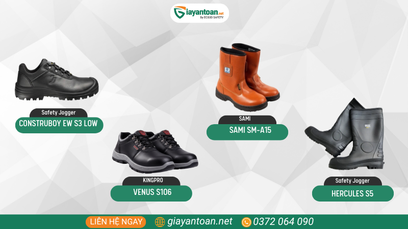 Top 5 giày bảo hộ kháng nước đạt chuẩn quốc tế