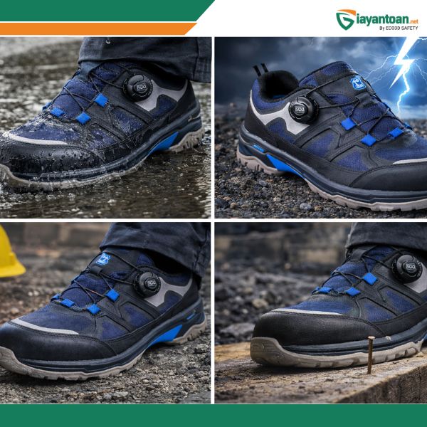 Ứng dụng thực tế giày bảo hộ COV-RT-401 trong môi trường xây dựng