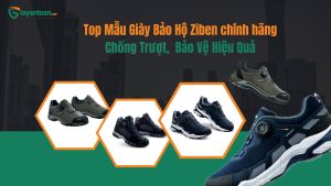 Giày bảo hộ Ziben chính hãng 201 thiết kế thể thao, chống trượt, bảo vệ an toàn lao động