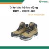 Giày bảo hộ lao động COV-609 chính hãng Hàn Quốc thiết kế cổ trung màu nâu.