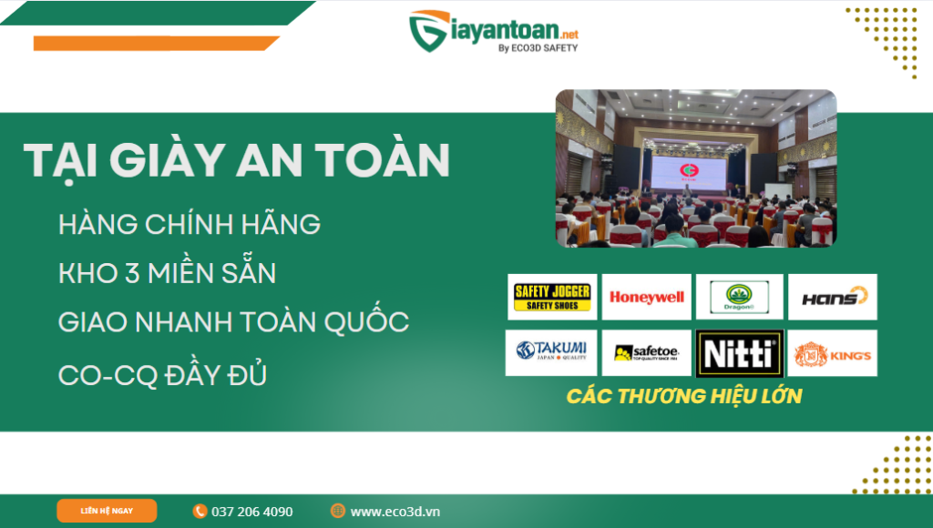 Hệ thống phân phối giày bảo hộ Dragon và các thương hiệu lớn chính hãng tại ECO3D.