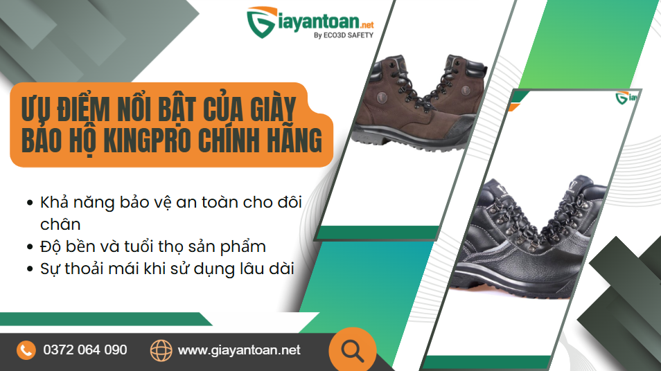 Các ưu điểm nổi bật khi mua giày bảo hộ chính hãng.