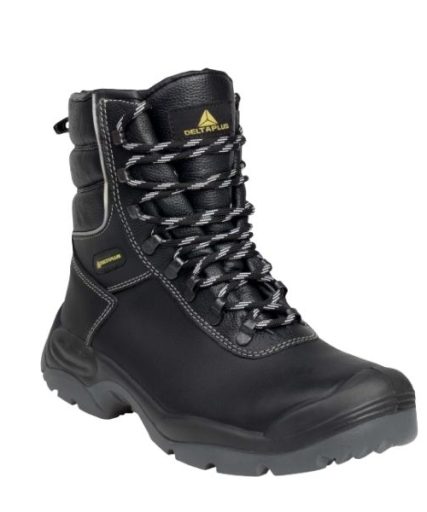Giày bảo hộ Delta Plus CADEROUS S3 SRC cổ cao màu đen mũi thép chống trượt chống đâm xuyên