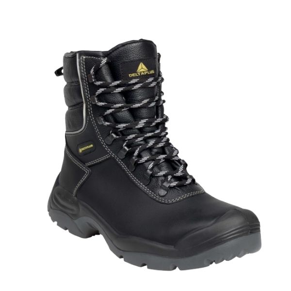 Giày bảo hộ Delta Plus CADEROUS S3 SRC cổ cao màu đen mũi thép chống trượt chống đâm xuyên