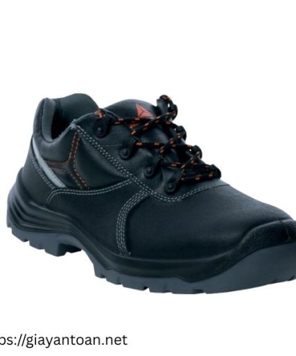 Giày bảo hộ Delta Plus PHOCE2 S3S SR màu đen thiết kế thấp cổ chống trơn trượt