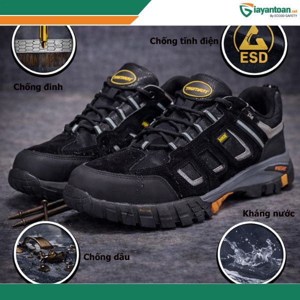 Giày bảo hộ Voltan S1P chống tĩnh điện chống dầu và cách điện an toàn