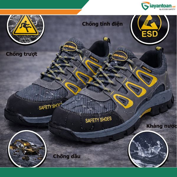 Giày bảo hộ Hilan S1P chống trượt chống tĩnh điện ESD