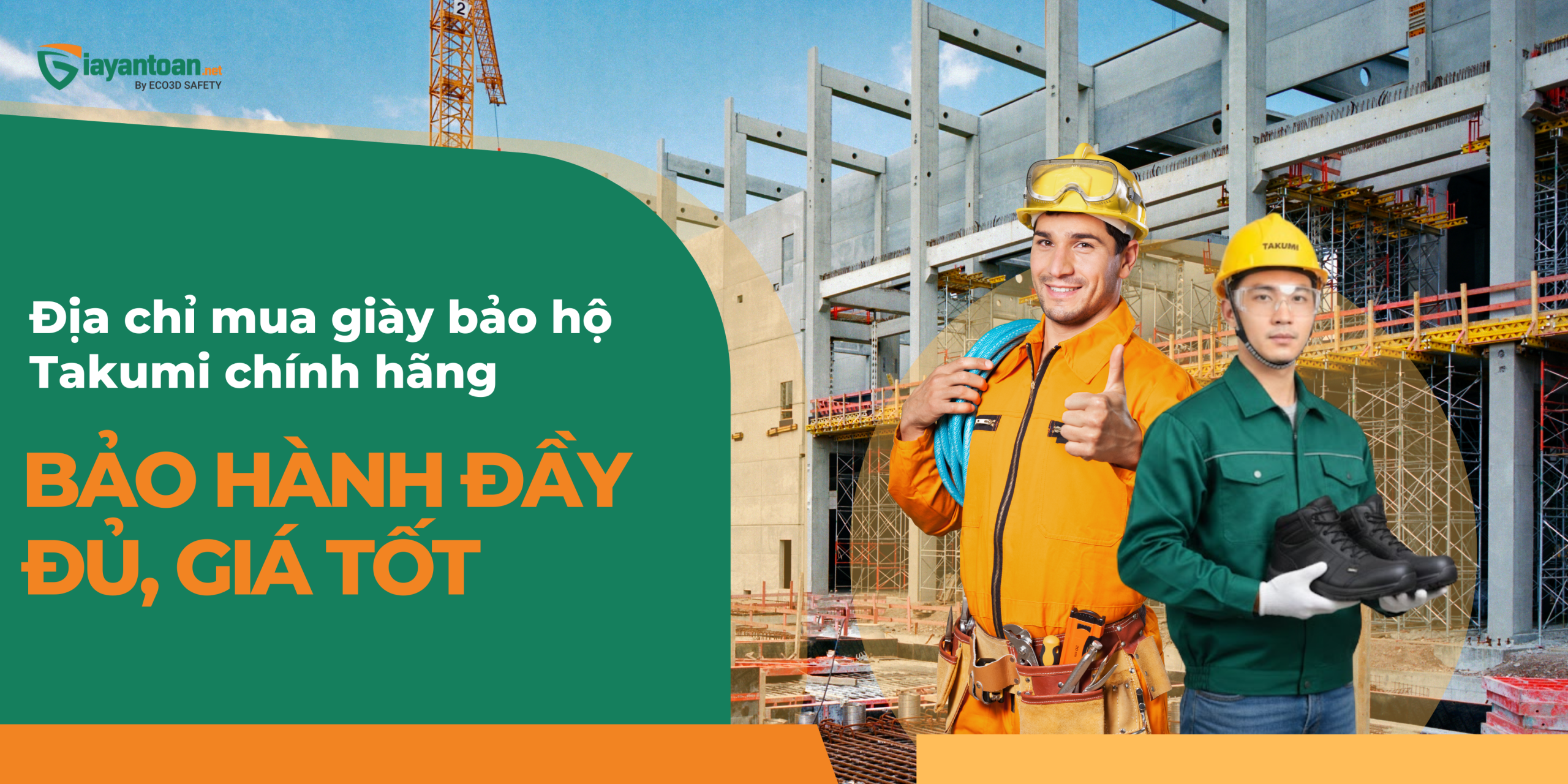 Địa chỉ mua giày bảo hộ Takumi chính hãng uy tín