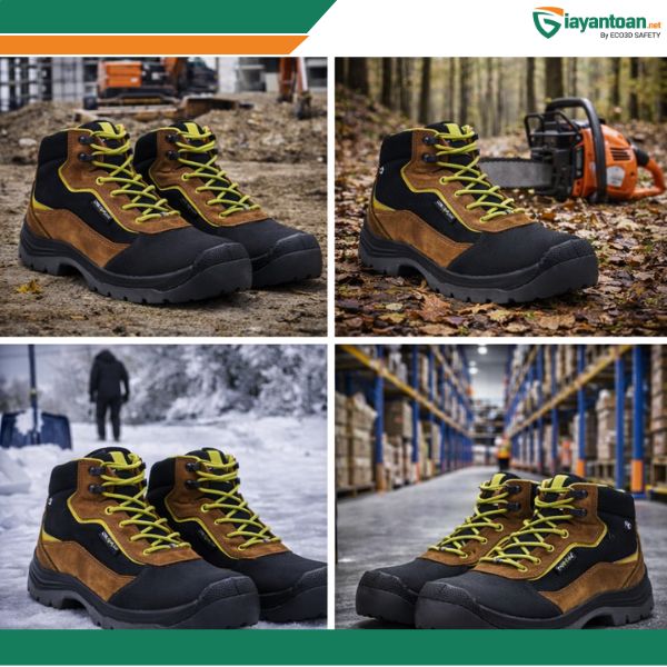 Ứng dụng giày bảo hộ Delta Plus JAYA S3S SR trong công trình