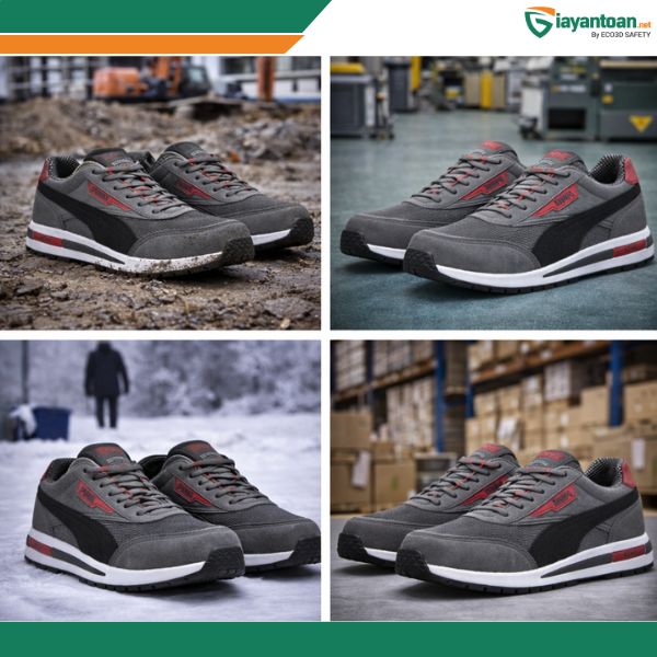 Ứng dụng giày bảo hộ RIDER GREY LOW S1PS ESD trong nhà máy và công trình
