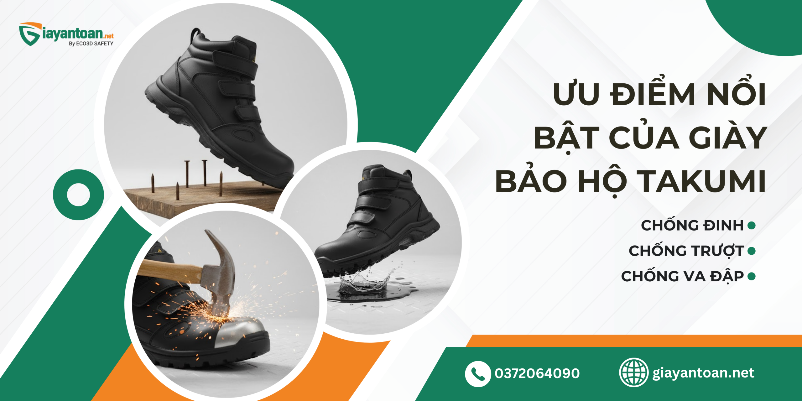 Ưu điểm nổi bật của giày bảo hộ Takumi chính hãng